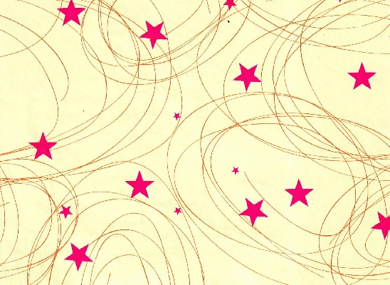 PAPEL DE REGALO PREMIUM ESTRELLITA FUCSIA CIRCULOS NARANJA FONDO CLARO